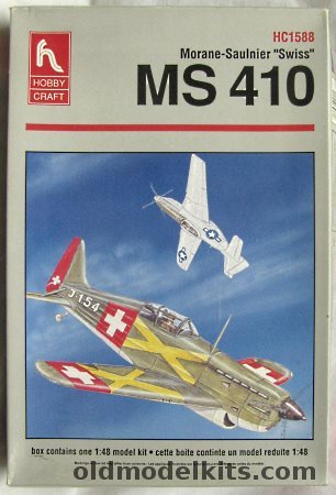 Hobby Craft 1/48 Morane-Saulnier MS-410 / D-3801 - Finland 1943 or Switzerland 1944, HC1588 plastic model kit
